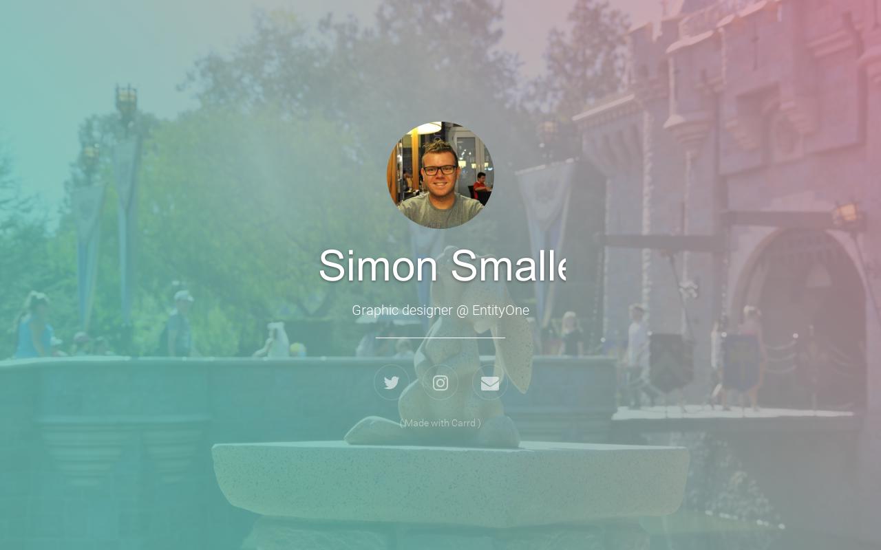 Carrd profile picture for @simon